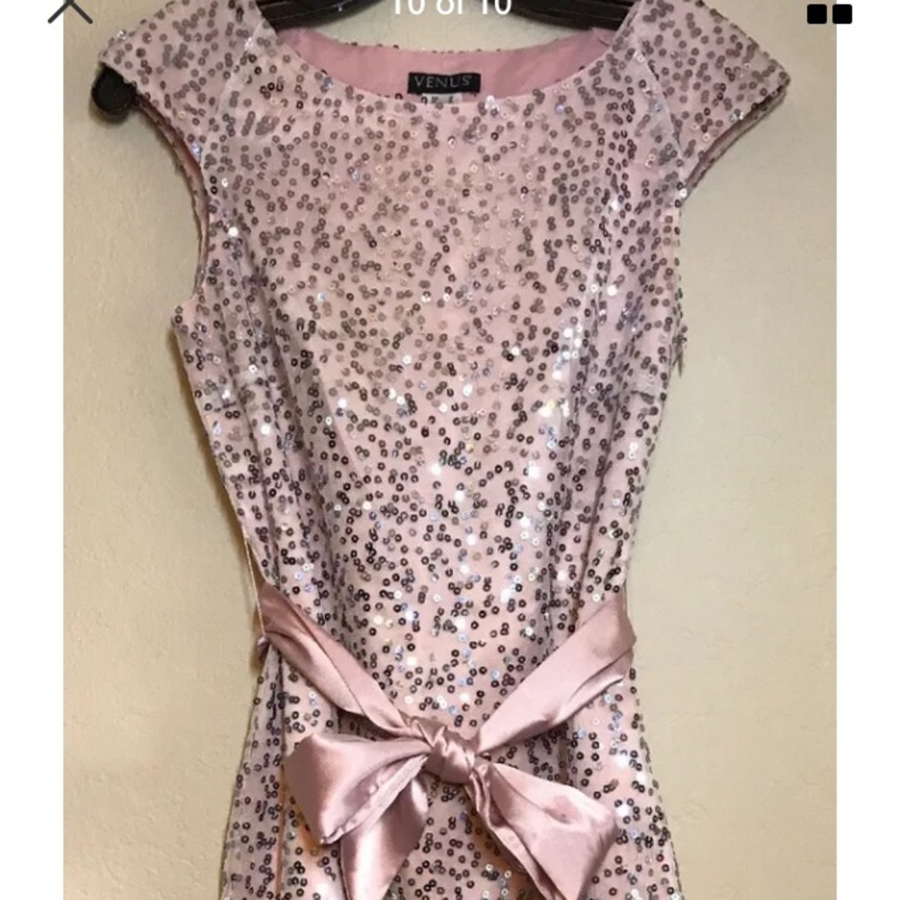 (a2) Pink sequined Party Dress VENUS size 2